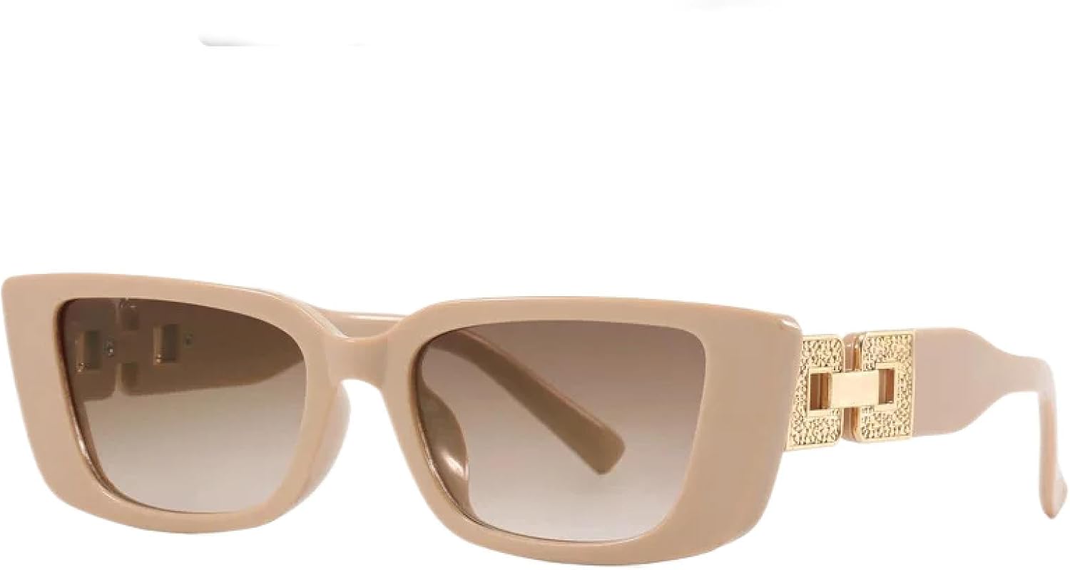 

Солнцезащитные очки с защитой от УФ-излучения UV400 | Панк-стиль «кошачий глаз» | Для женщин и мужчин, для занятий спортом на открытом воздухе и вождения DSVIGF, Khaki Tea