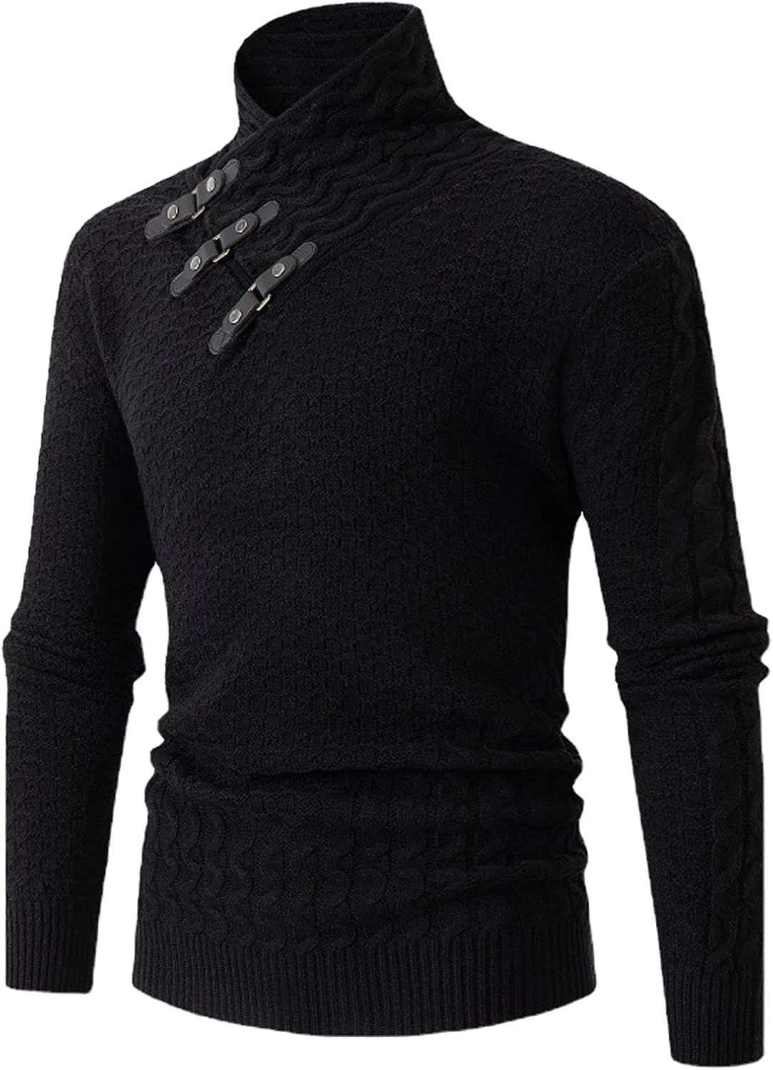 

Мужской свитер Slim Fit с воротником шаль и длинными рукавами
