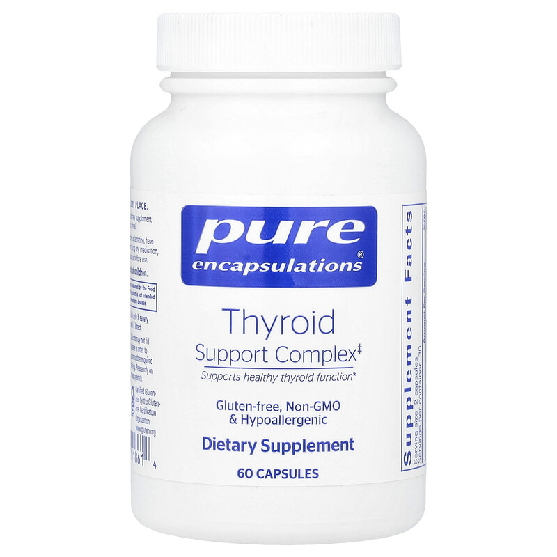 

Pure Encapsulations, Комплекс для поддержки щитовидной железы, 60 капсул
