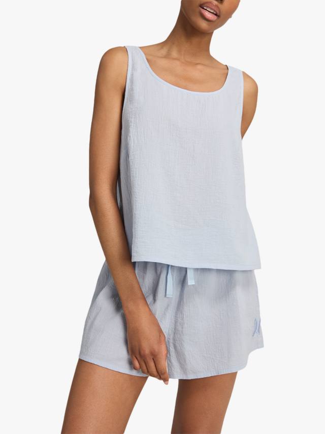 

Пижамная блузка с круглым вырезом из чистой органической хлопка Nudea, Sky