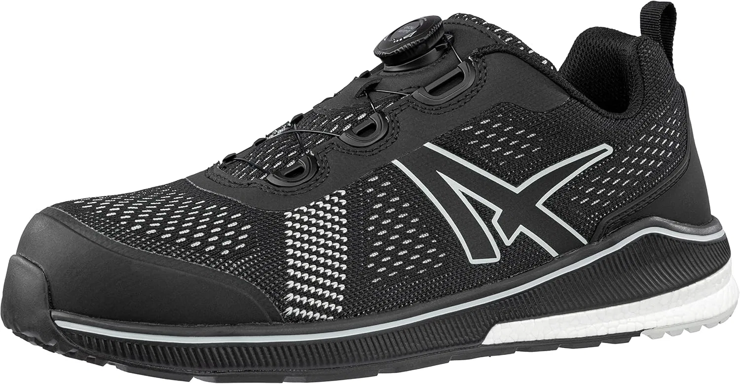 Рабочие ботинки ALBATROS Voltage Black QL Low Work Shoe Safety Shoe S1P ESD HRO SRC с защитным колпачком из стекловолокна, дышащие, нескользящие, без металлических деталей, мужские