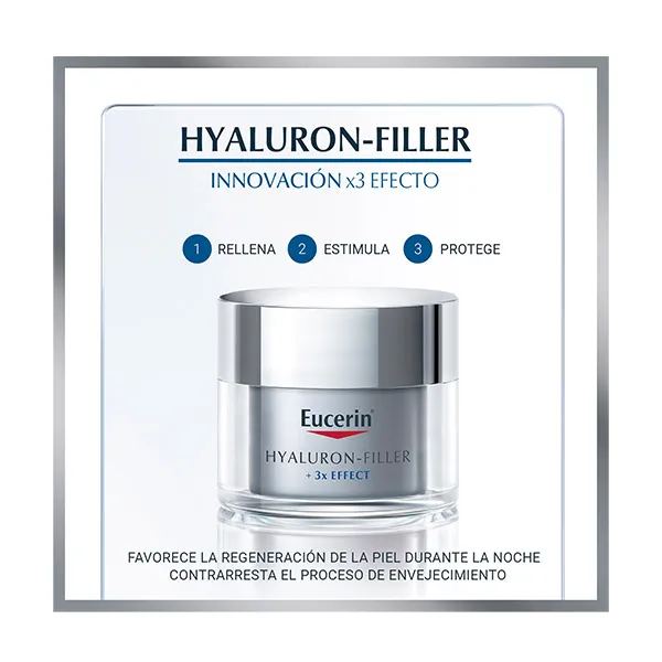 Сыворотка Eucerin — Ночной антивозрастной уход Hyaluron Filler Noche, 50 мл — фото 2