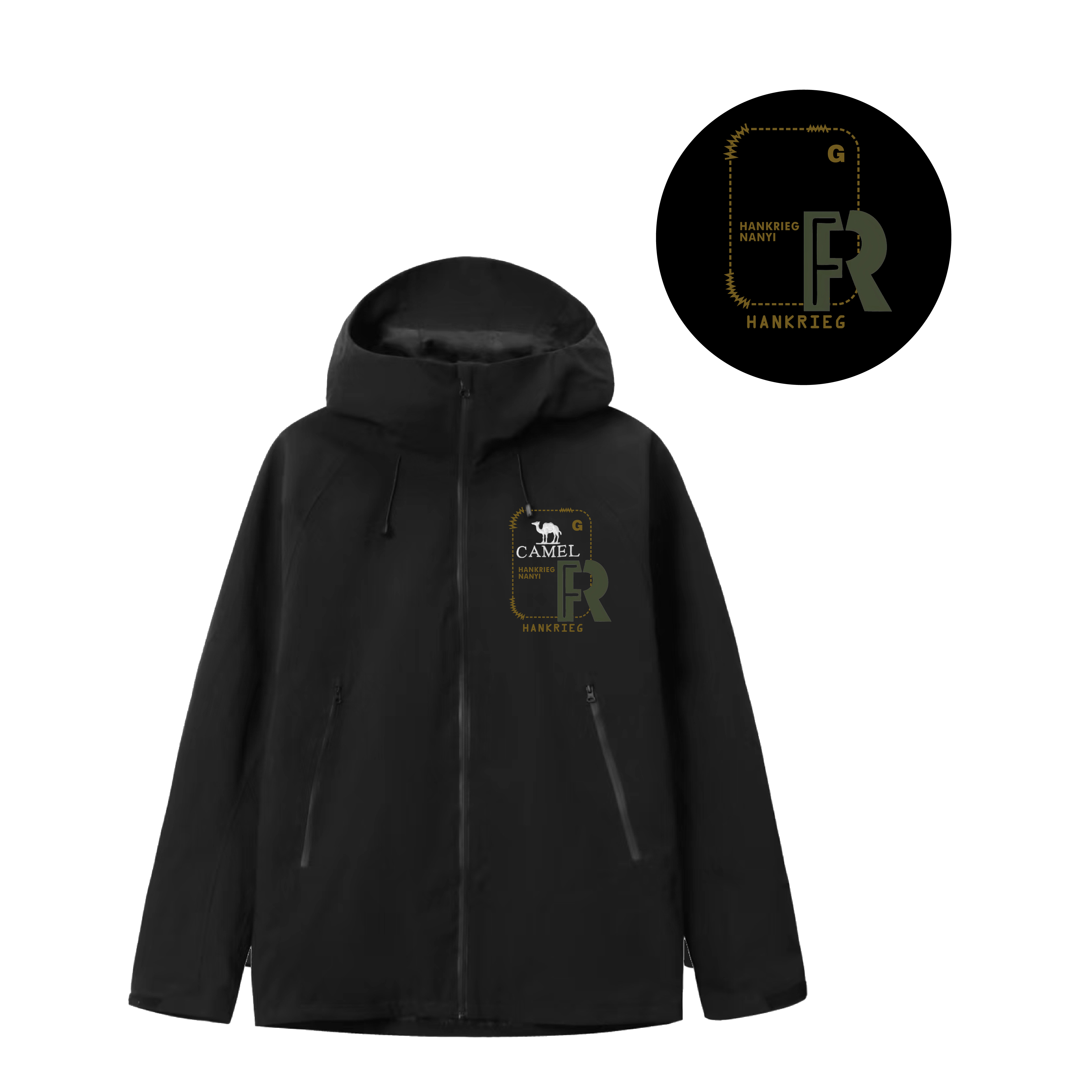 

Ветровка All weather Waterproof And Windproof Unisex CAMEL, phantom черный