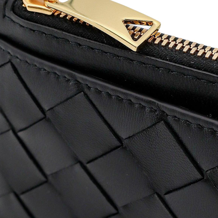 Bottega Veneta Кожаный кошелек для женщин черный — фото 3