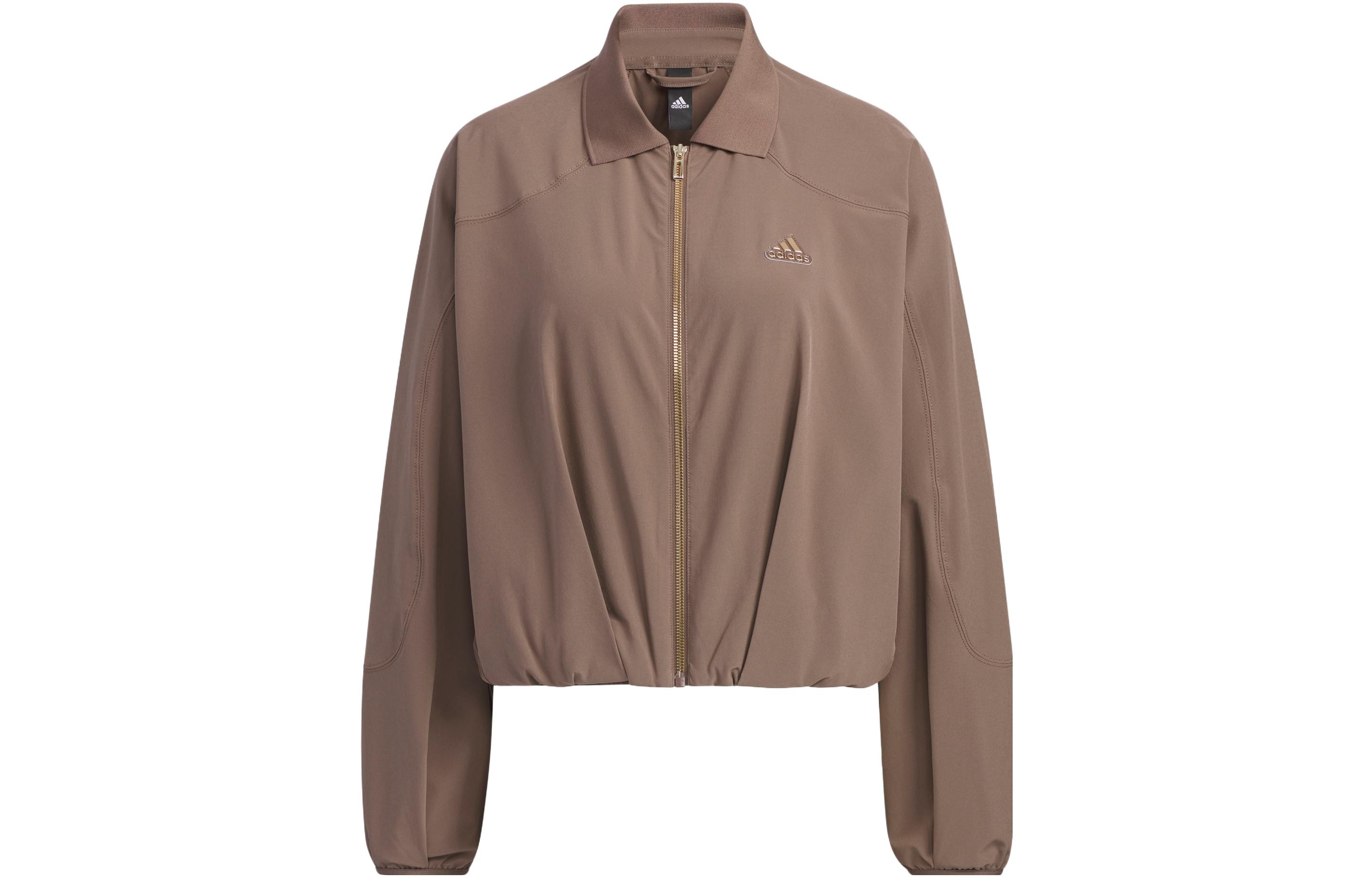 Adidas Куртка женская Stratum темная землисто-коричневая, Stratum Dark Earthy Brown — фото 3