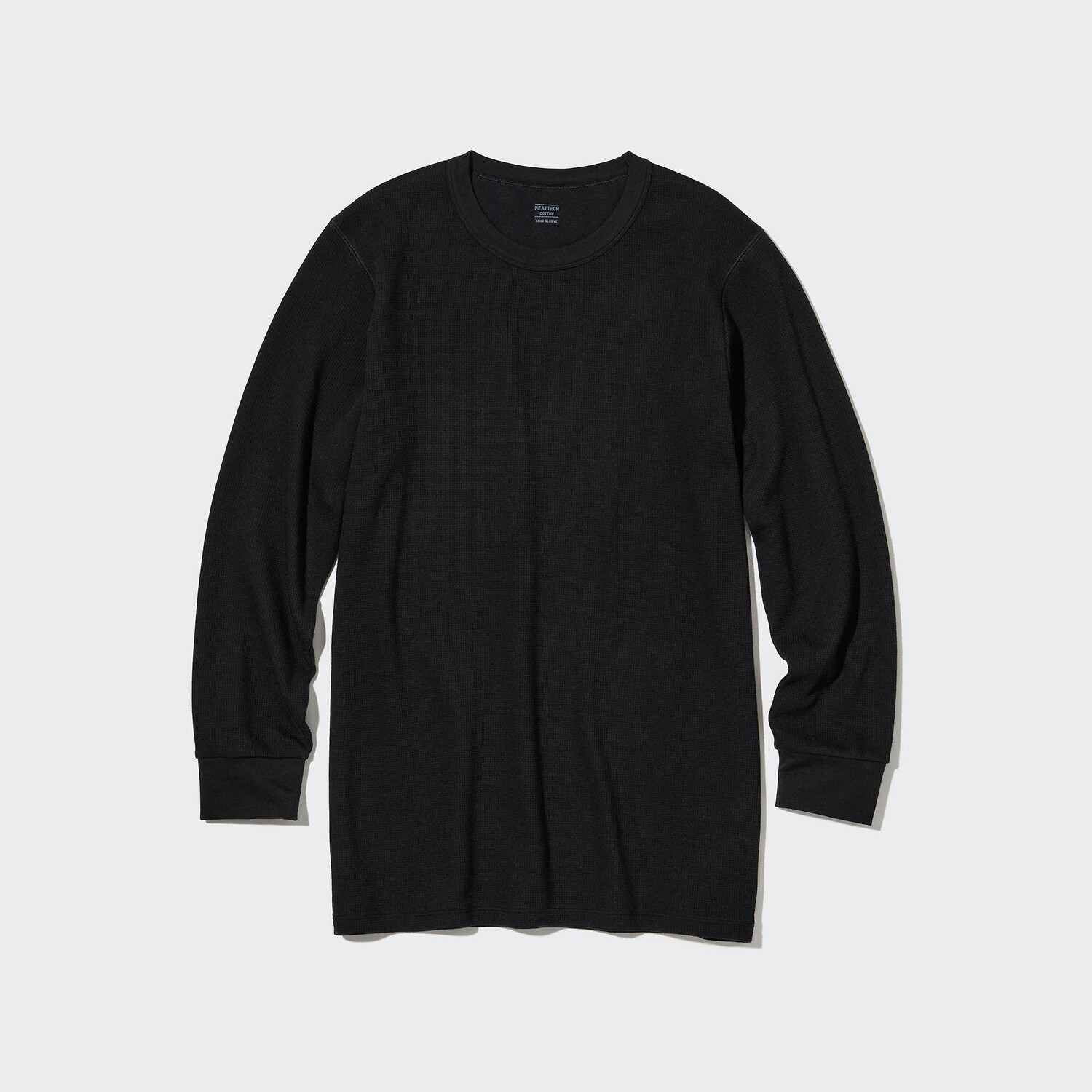 

Футболка вафельная Uniqlo Heattech с круглым вырезом, черный
