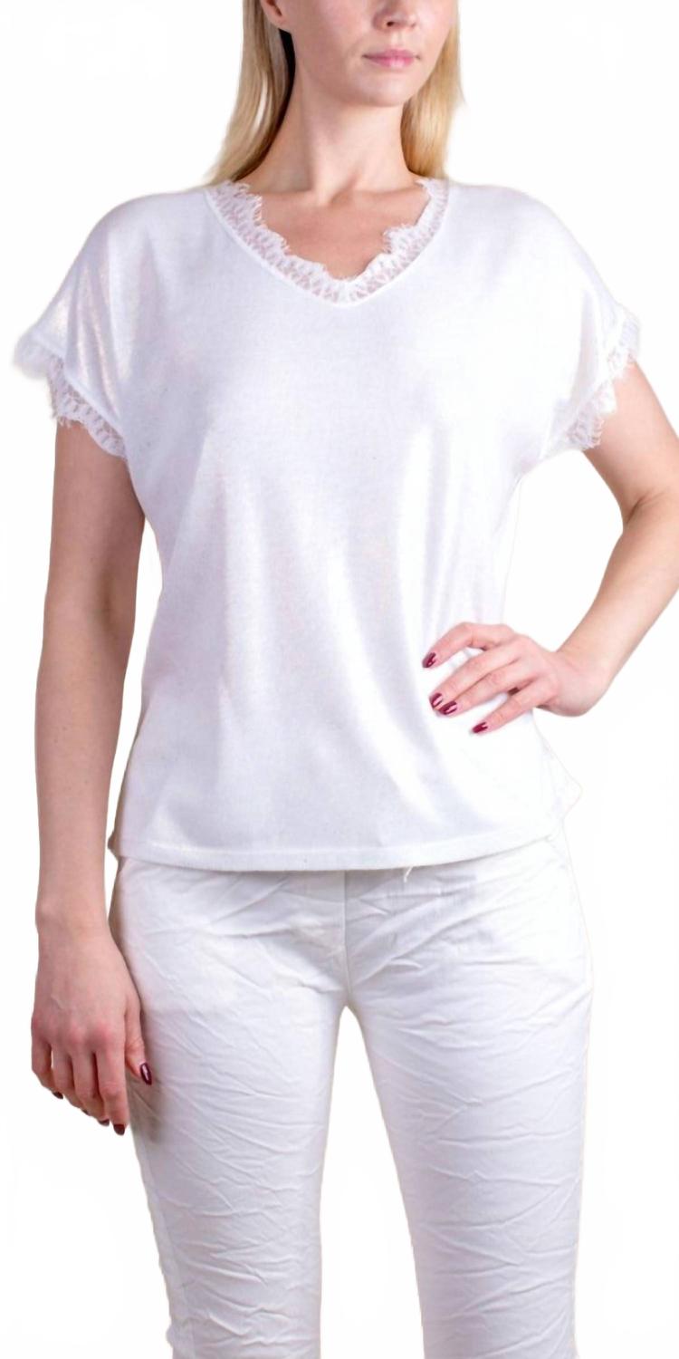 

GIGI MODA Футболка с коротким рукавом Splendore белого цвета, Белый, GIGI MODA Футболка с коротким рукавом Splendore белого цвета