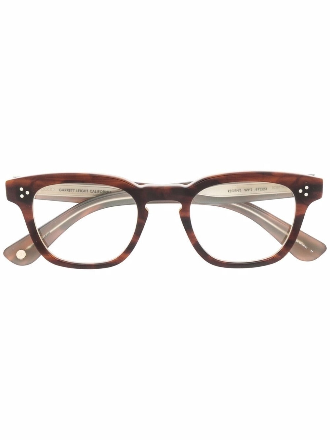 

Garrett Leight очки Regent в квадратной оправе, коричневый