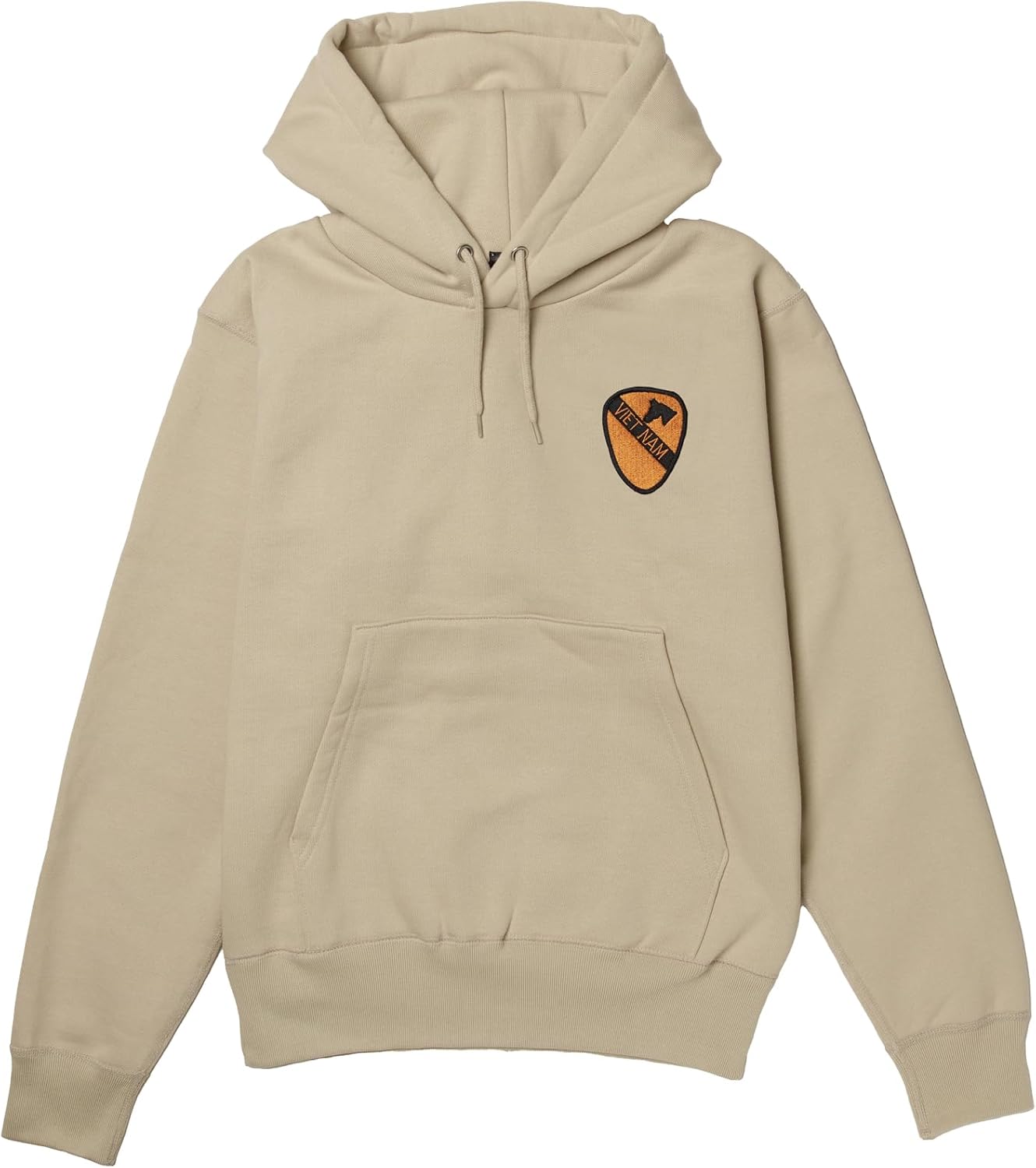 

Толстовка с капюшоном в стиле F, нашивка с гербом армии США, флисовая подкладка, пуловер, цвет: серый (stone) F-Style