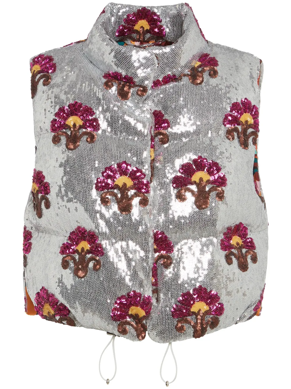 

Жилет Bonbon с пайетками La DoubleJ, серый