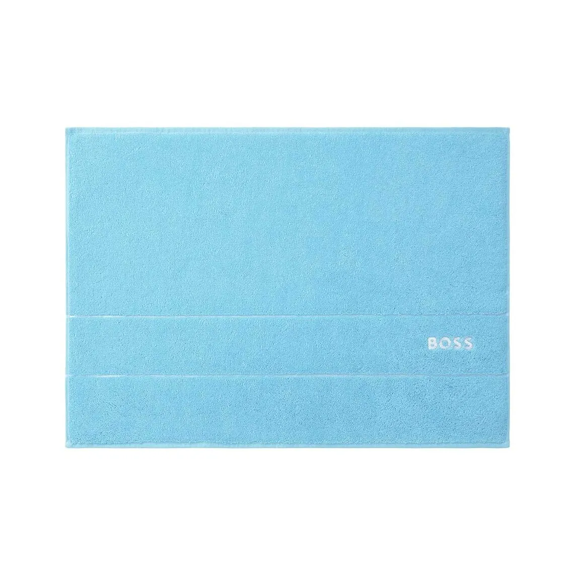 

Однотонный хлопковый коврик для ванной Hugo Boss 22, река голубая