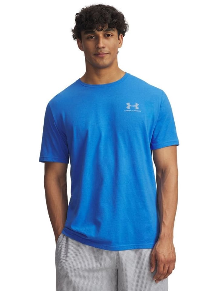 

Футболка спортивная Sportstyle Lc T-Shirt синего цвета Under Armour, Синий, Футболка спортивная Sportstyle Lc T-Shirt синего цвета Under Armour