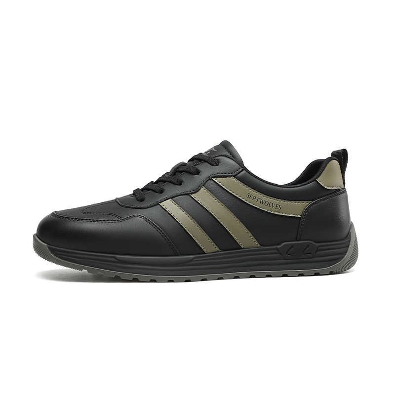 

SEPTWOLVES Низкие повседневные кроссовки мужские German Army Trainers HD черные, цвет Black