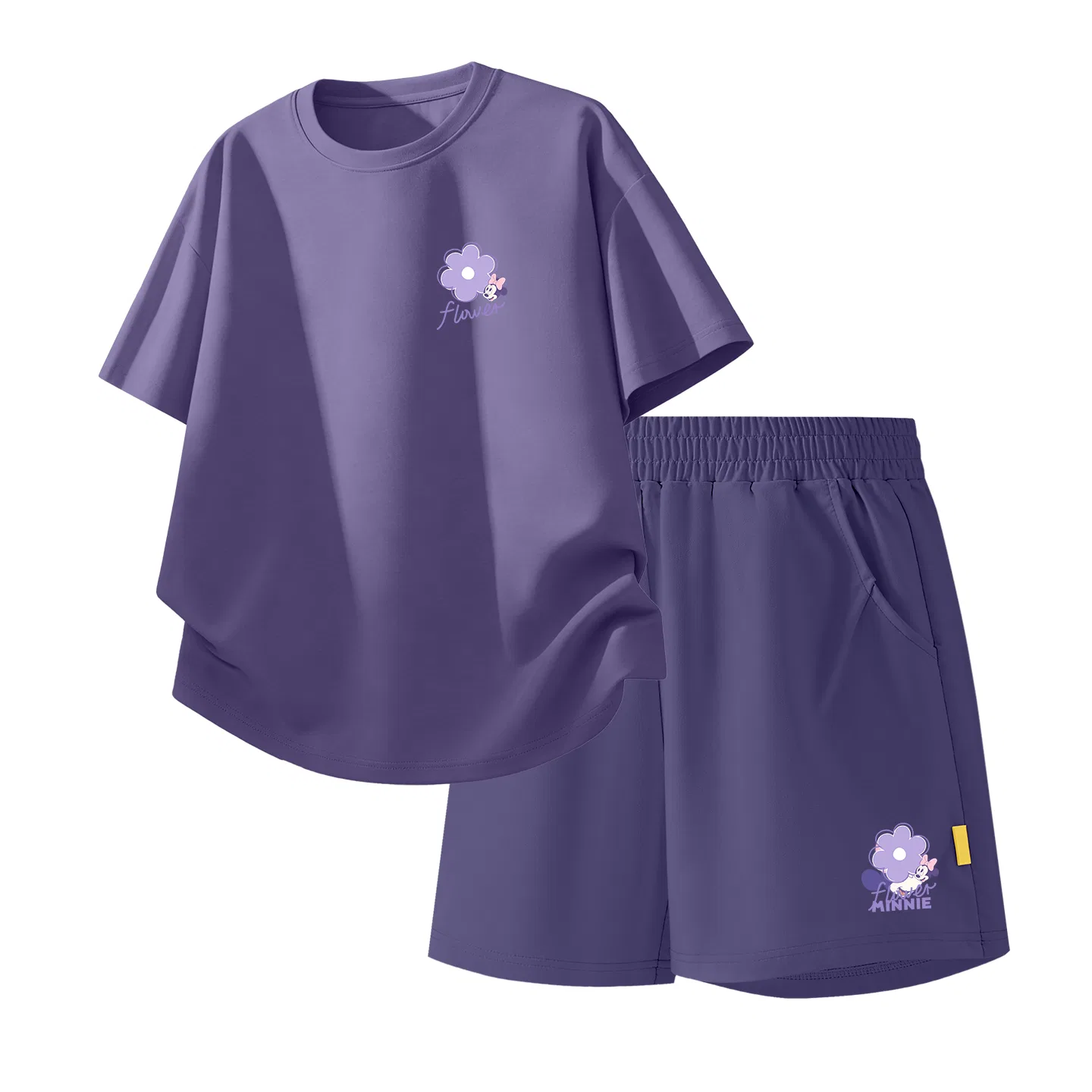 Детская повседневная спортивная футболка с круглым вырезом Disney, Diyouqi Sky Blue+Diyouqi K_Bottom Right Deep Sea Blue — фото 4