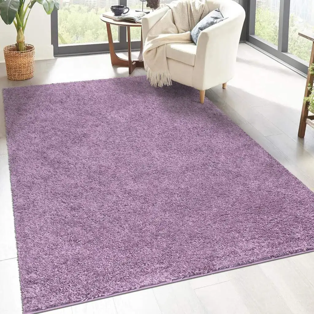 

Ковер Carpet City с высоким ворсом "City Shaggy", прямоугольный, прочный ковер с длинным ворсом, однотонный, особенно пушистый и мягкий 200х290 см, цвет lila