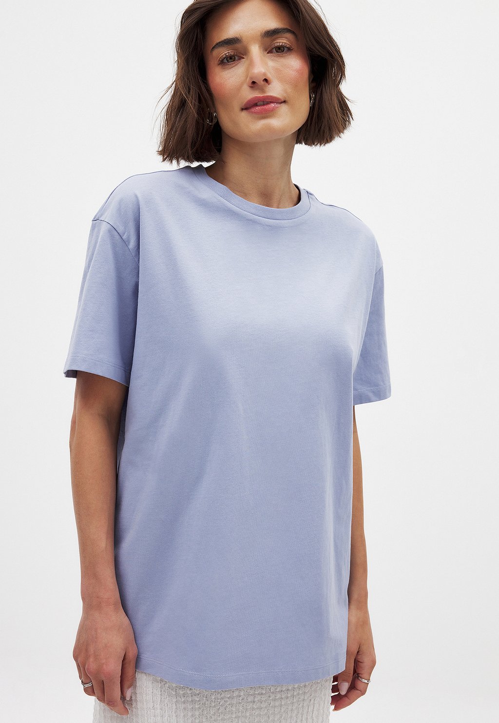 

Базовая футболка ROUND NECK NA-KD, синий