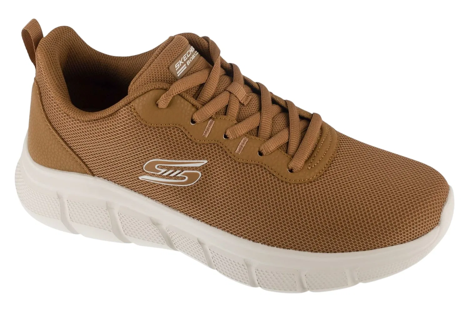 Кроссовки низкие, текстильные, Skechers, коричневый