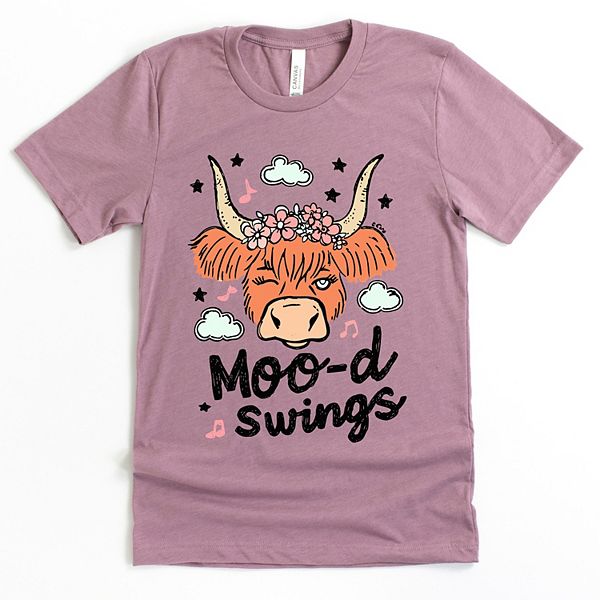 

Футболка с принтом Mood swings cow The Juniper Shop, Orchid