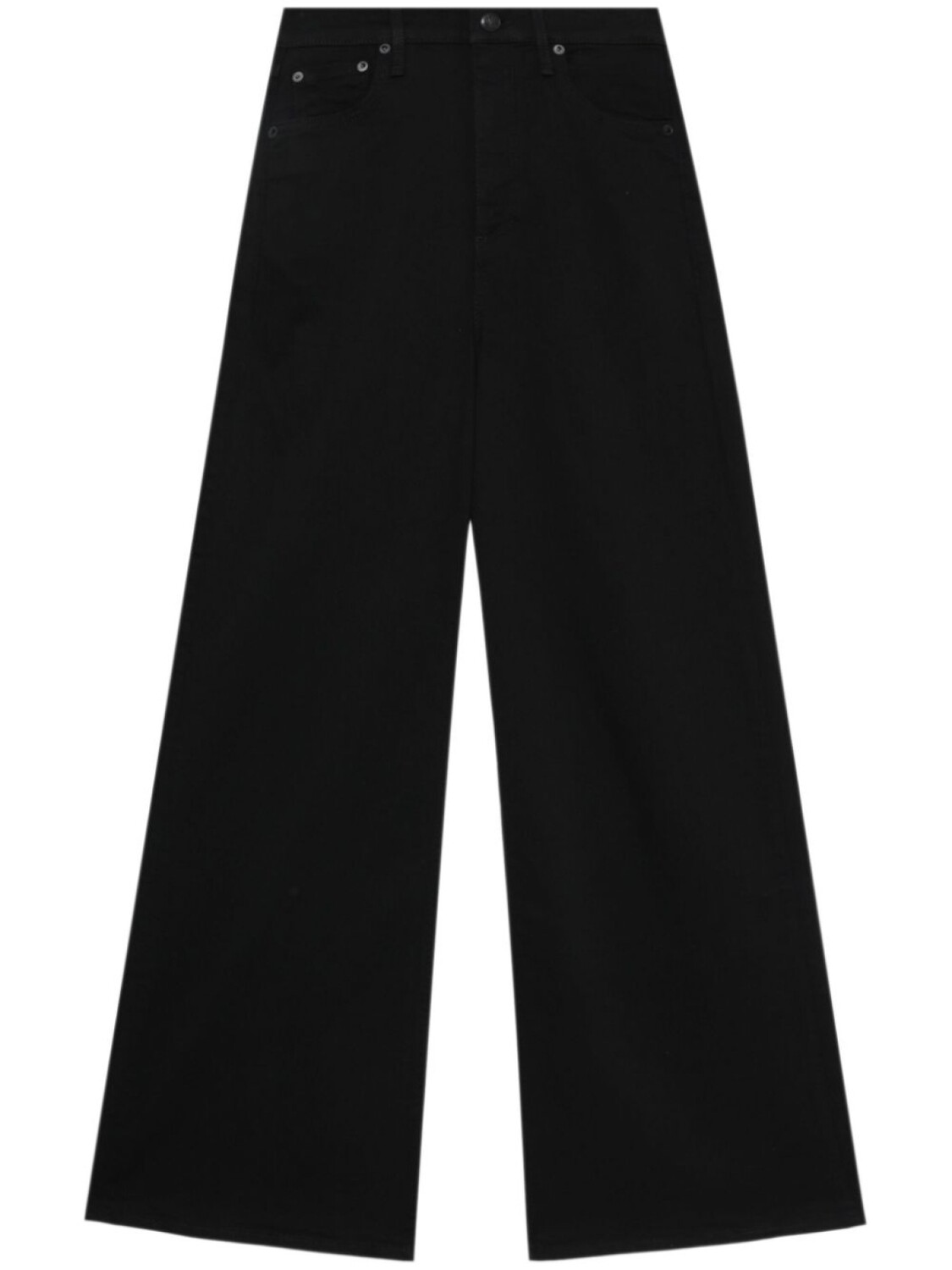 

Джинсы с широкими штанинами Rag & bone, черный