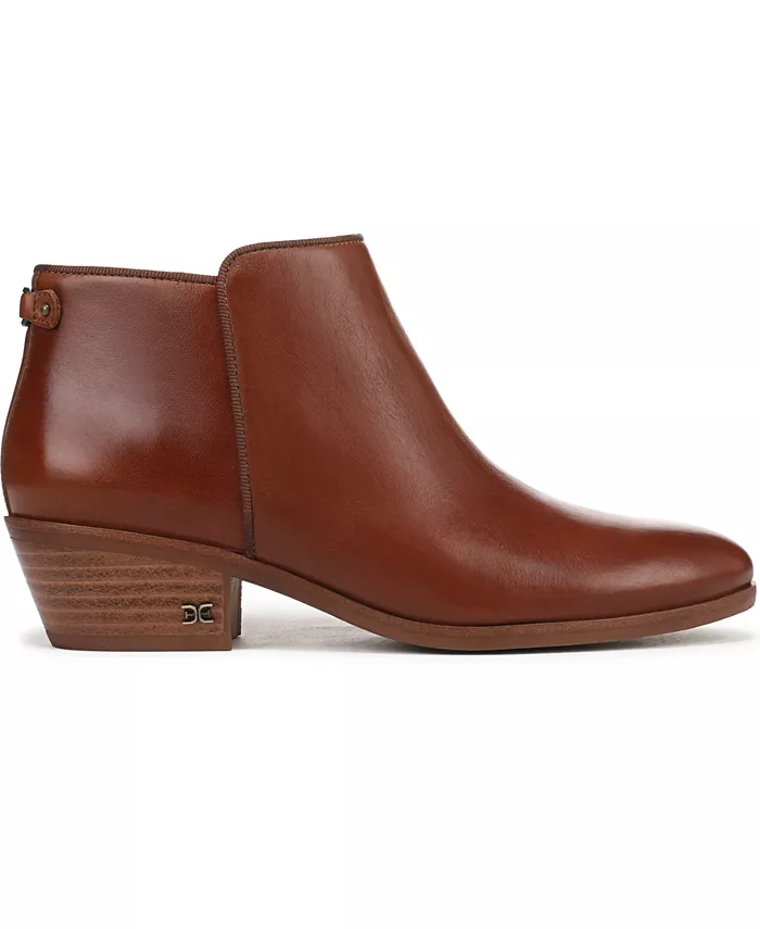 Женские короткие ботильоны на молнии Sam Edelman, коричневый — фото 2