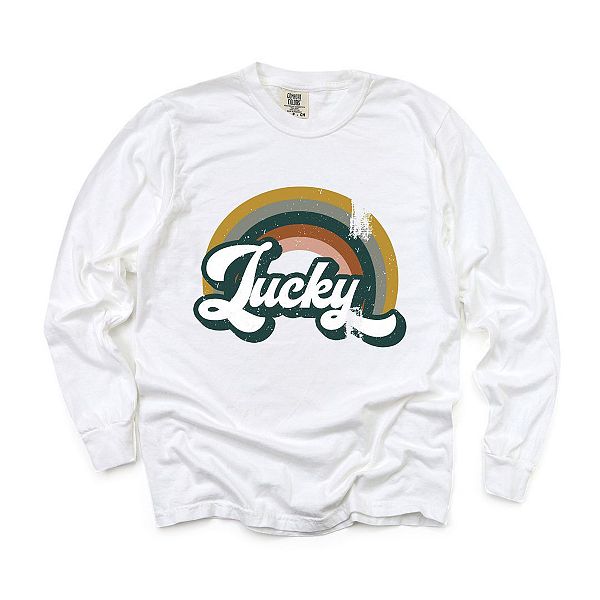

Футболка Lucky Rainbow с длинным рукавом, окрашенная в стиле garment dyed Simply Sage Market, White, Белый, Футболка Lucky Rainbow с длинным рукавом, окрашенная в стиле garment dyed Simply Sage Market, White