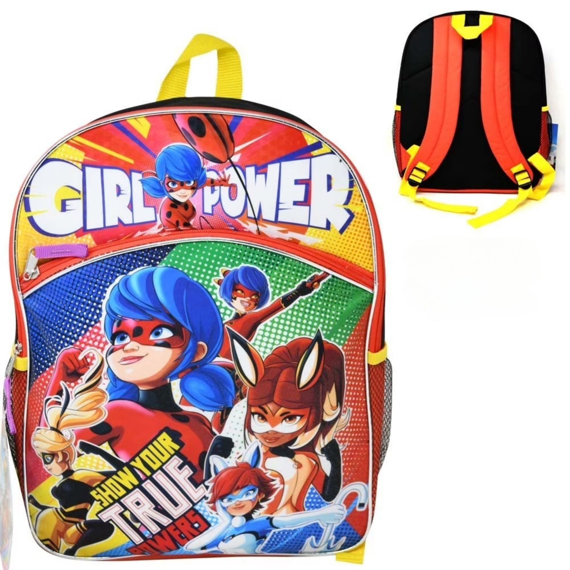 

Рюкзак Miraculous Ladybug 16 дюймов с изображением персонажа, мультиколор