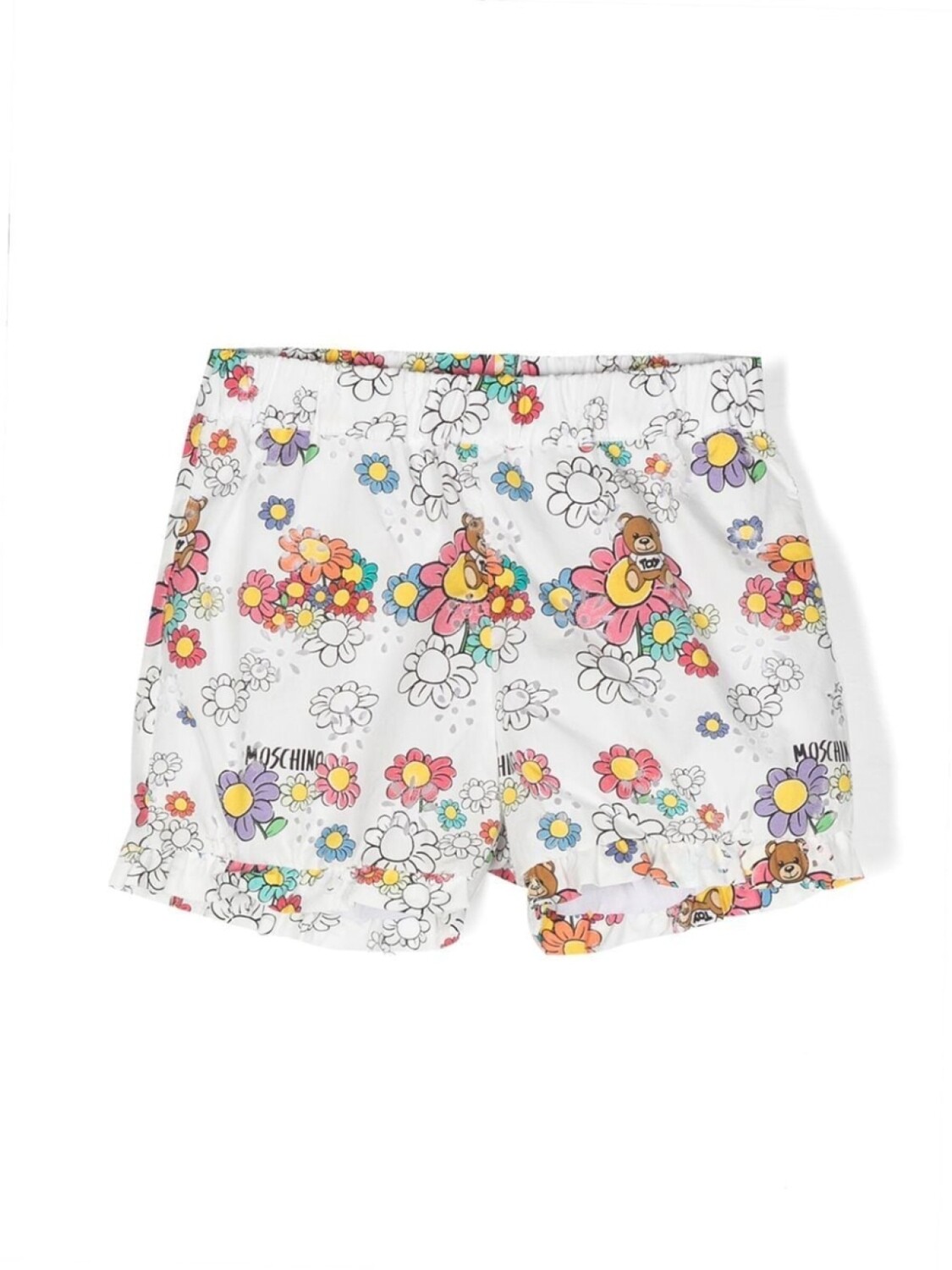 

Moschino Kids шорты Teddy Bear, белый