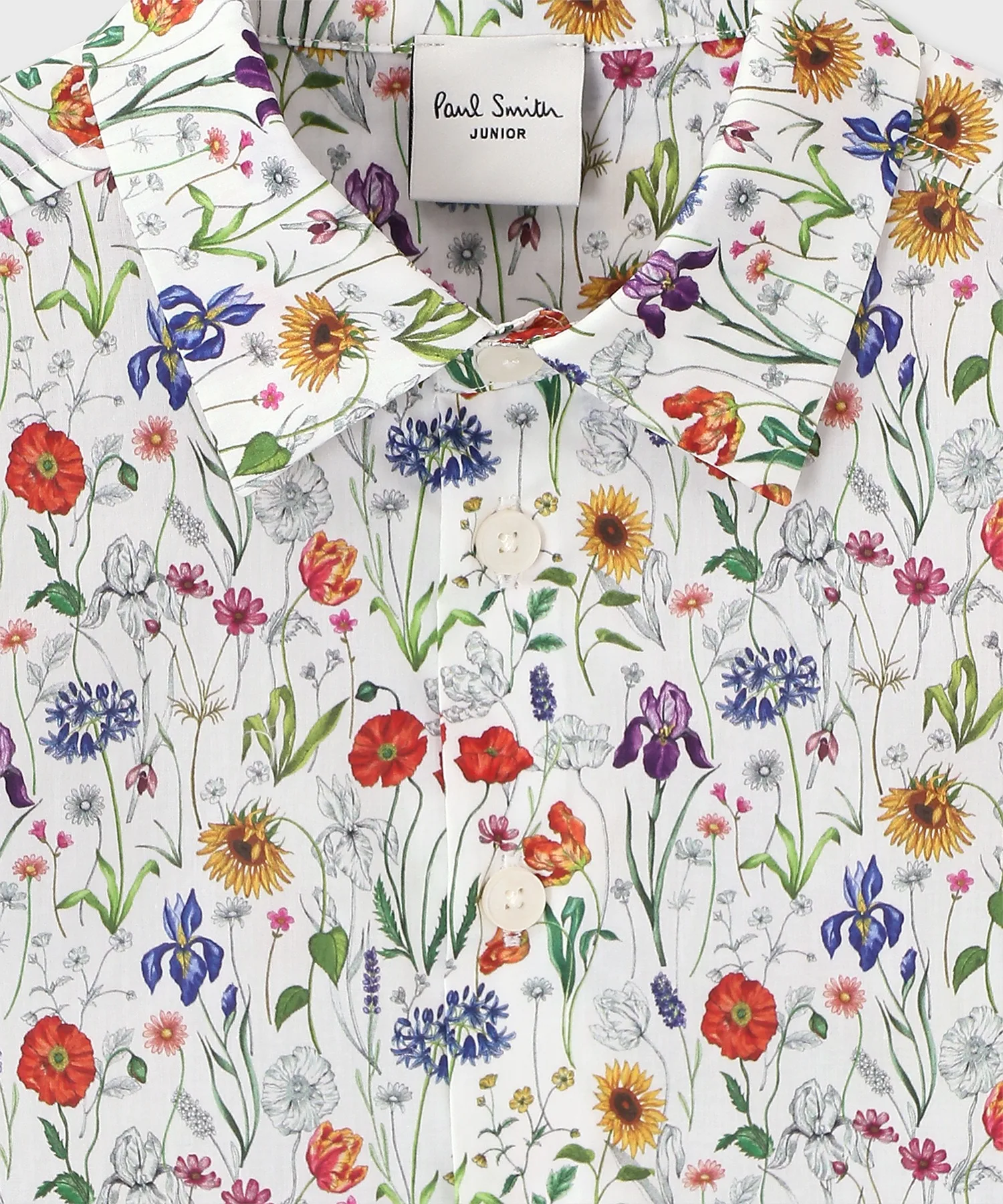 Детская рубашка Paul Smith JUNIOR с цветочным принтом Liberty — фото 2
