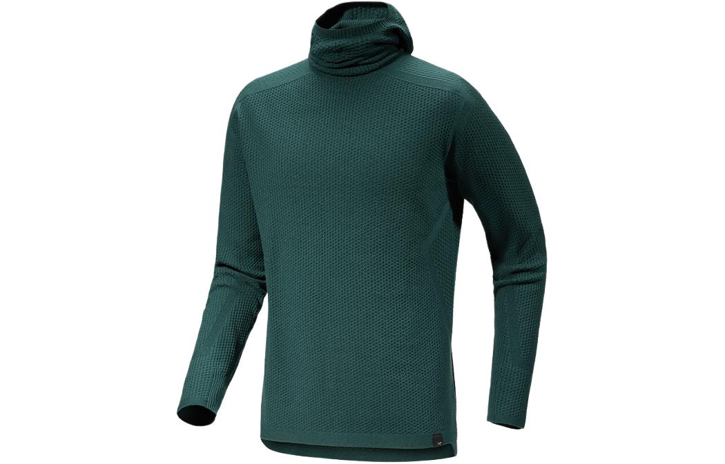 HALLAM Толстовка с капюшоном из мериносовой шерсти мужская Arcteryx, Коричневый секвойя — фото 3