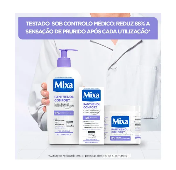 Лосьон для тела с 10% глицерином для чувствительной кожи Panthenol Comfort Mixa, 250 ml — фото 4