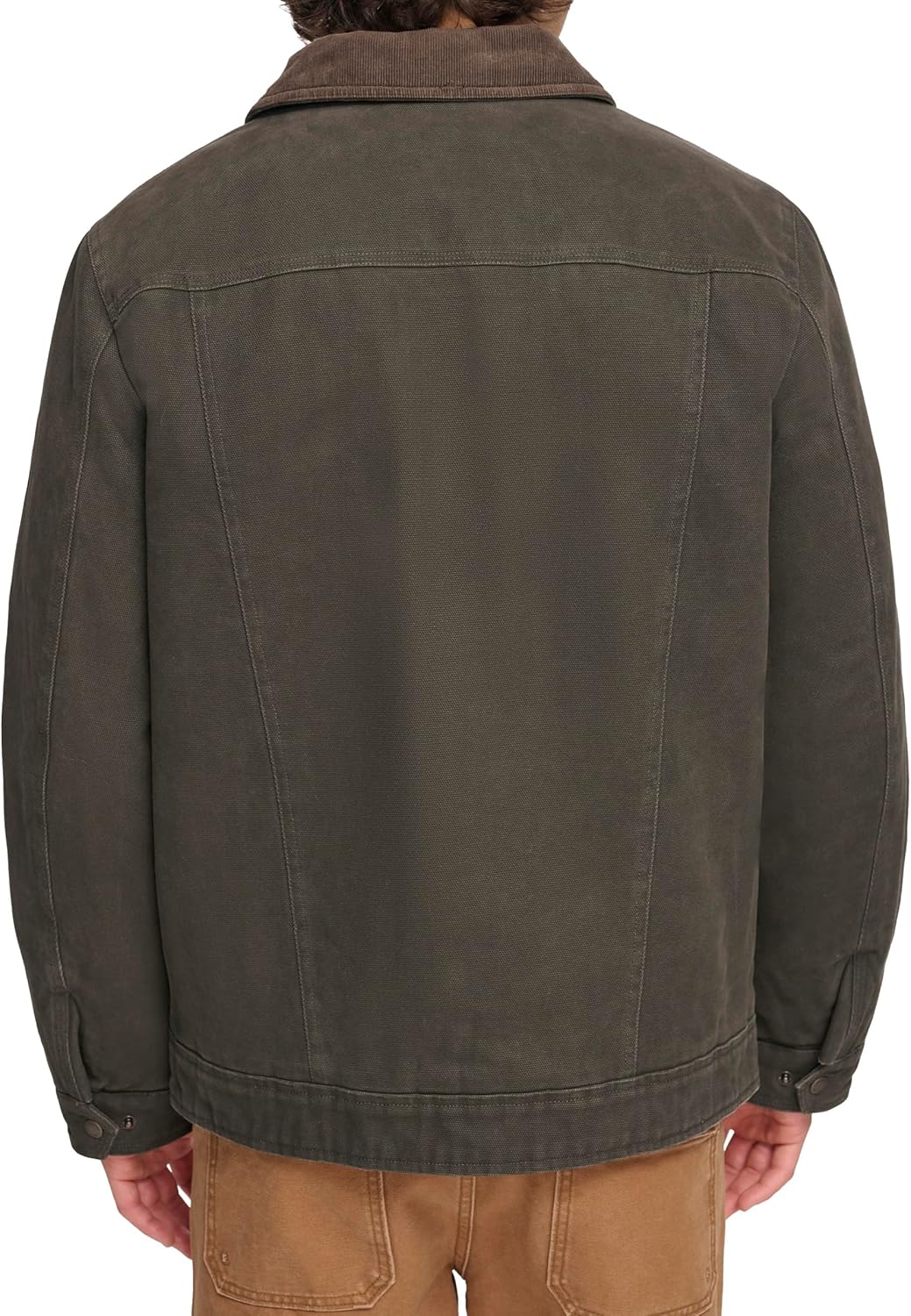 Куртка Levi's Workwear из хлопчатобумажной ткани с вельветовым воротником и воротником Depot, Olive — фото 3