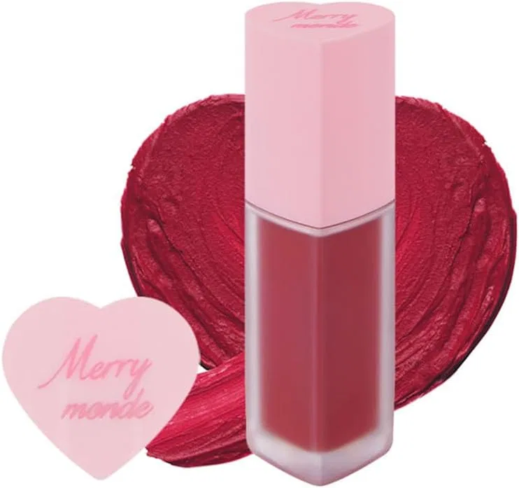 Тинт для губ Merrymonde Cherry Heart Mega, 04 Berry Cherry, 5 г