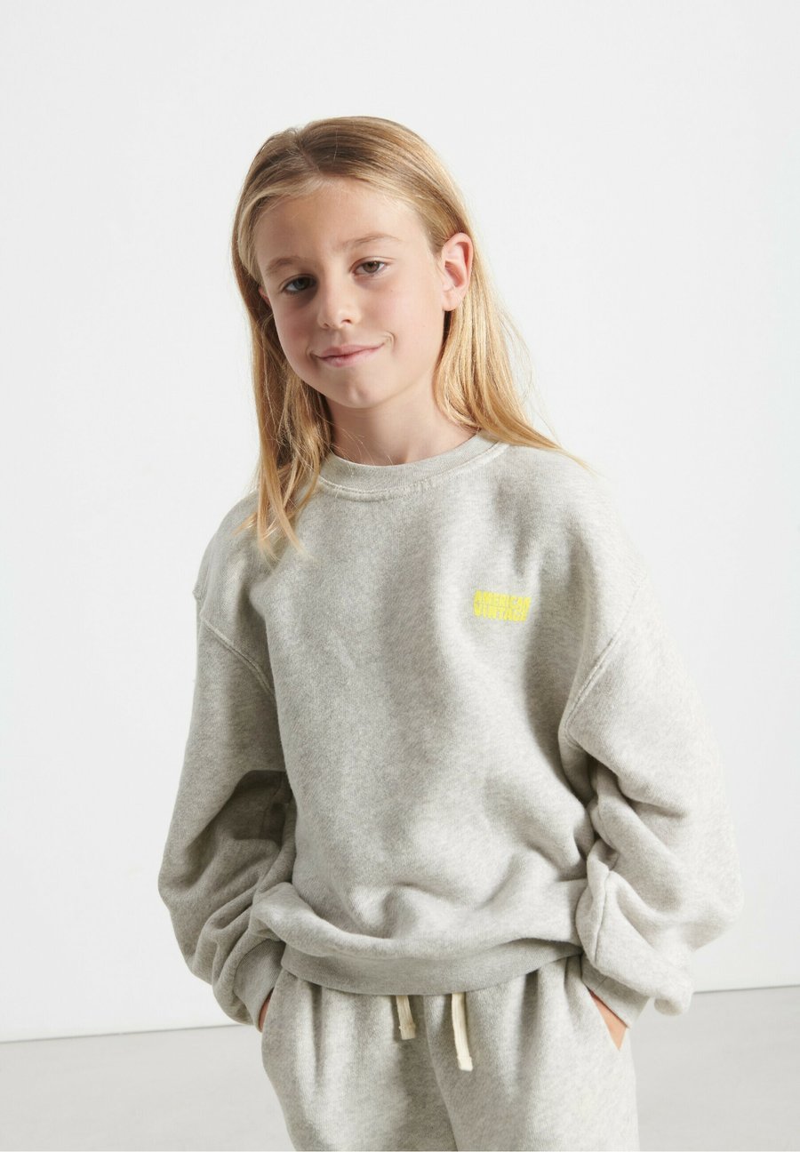 Толстовка American Vintage Sweatshirt, Polaire Chine/Mottled Light Grey — фото 4