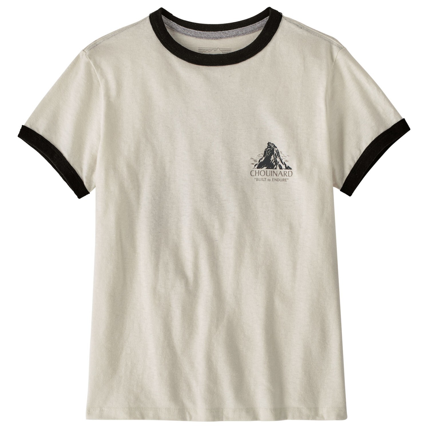 

Футболка Patagonia Chouinard Crest Ringer Responsibili-Tee, цвет Birch White