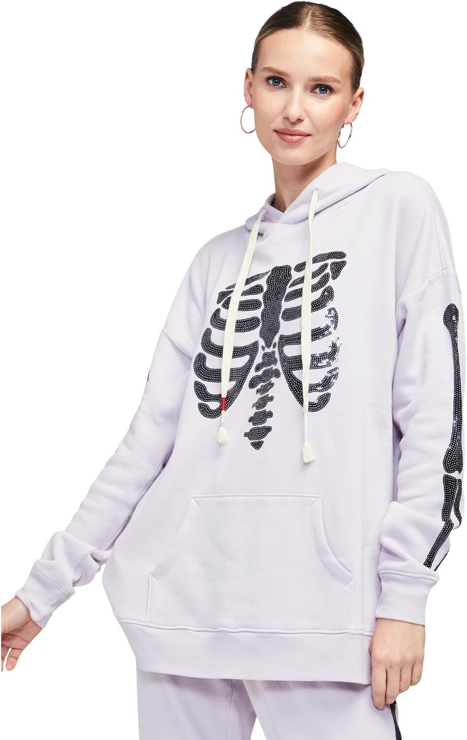 

Толстовка Wildfox Rockstar Ribcage Roadtrip, цвет Thistle