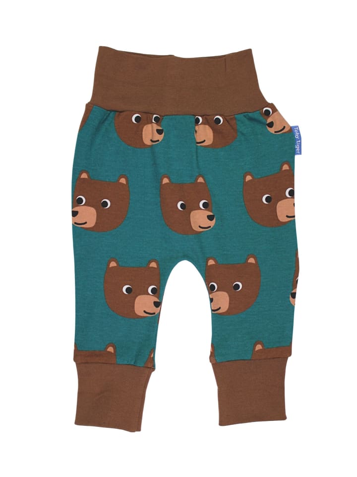 

Брюки с принтом медведя синего цвета Toby Tiger