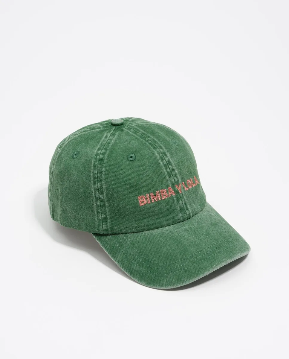 

Женская хлопковая кепка, потертая Bimba y Lola, зеленый