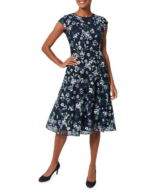 

Платье Тиа с вышивкой HOBBS LONDON, цвет Blue