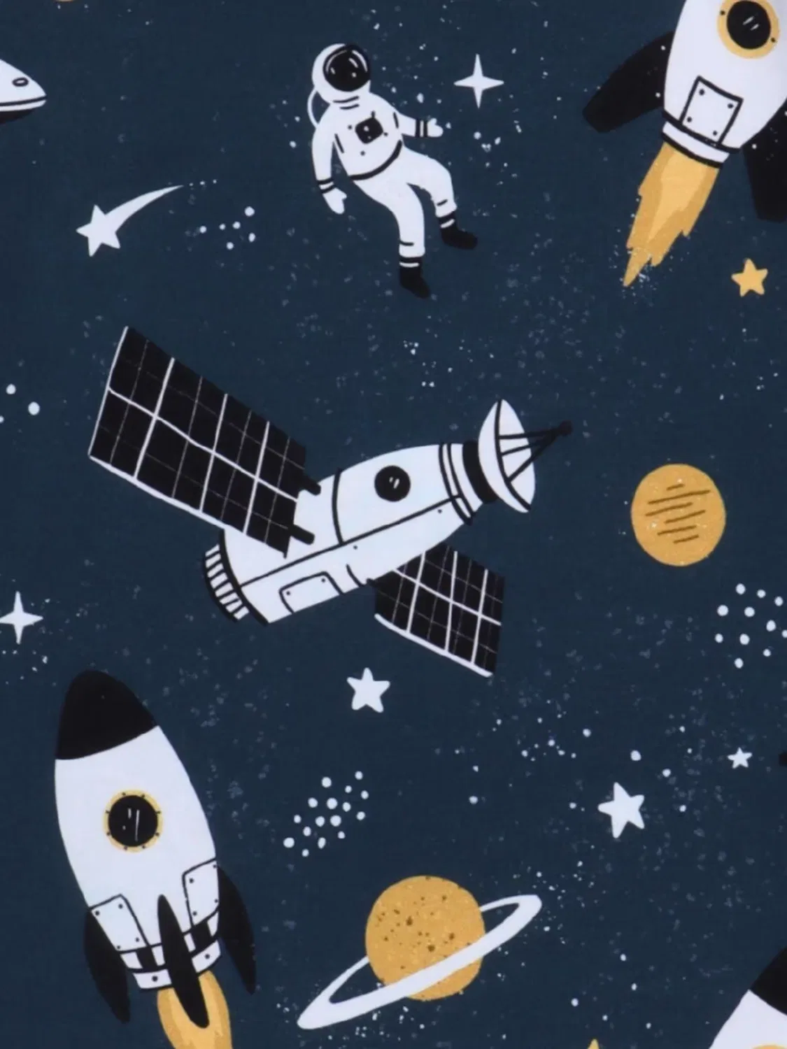 Футболка Walkiddy Space Trip Shirt темно-синего цвета — фото 2