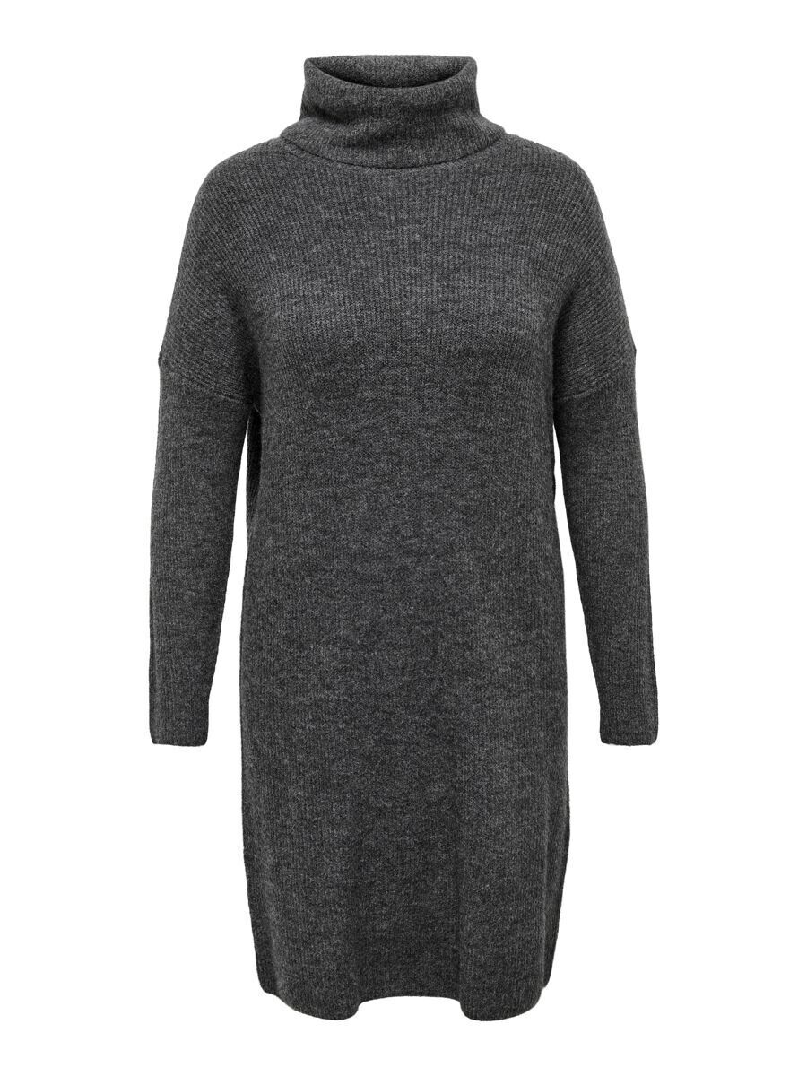 

Вязаное платье ONLY Carmakoma Knitted dress, антрацит
