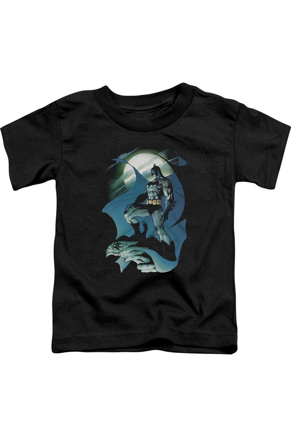 

Футболка с коротким рукавом для малышей Batman "Свечение Луны" Gildan, черный