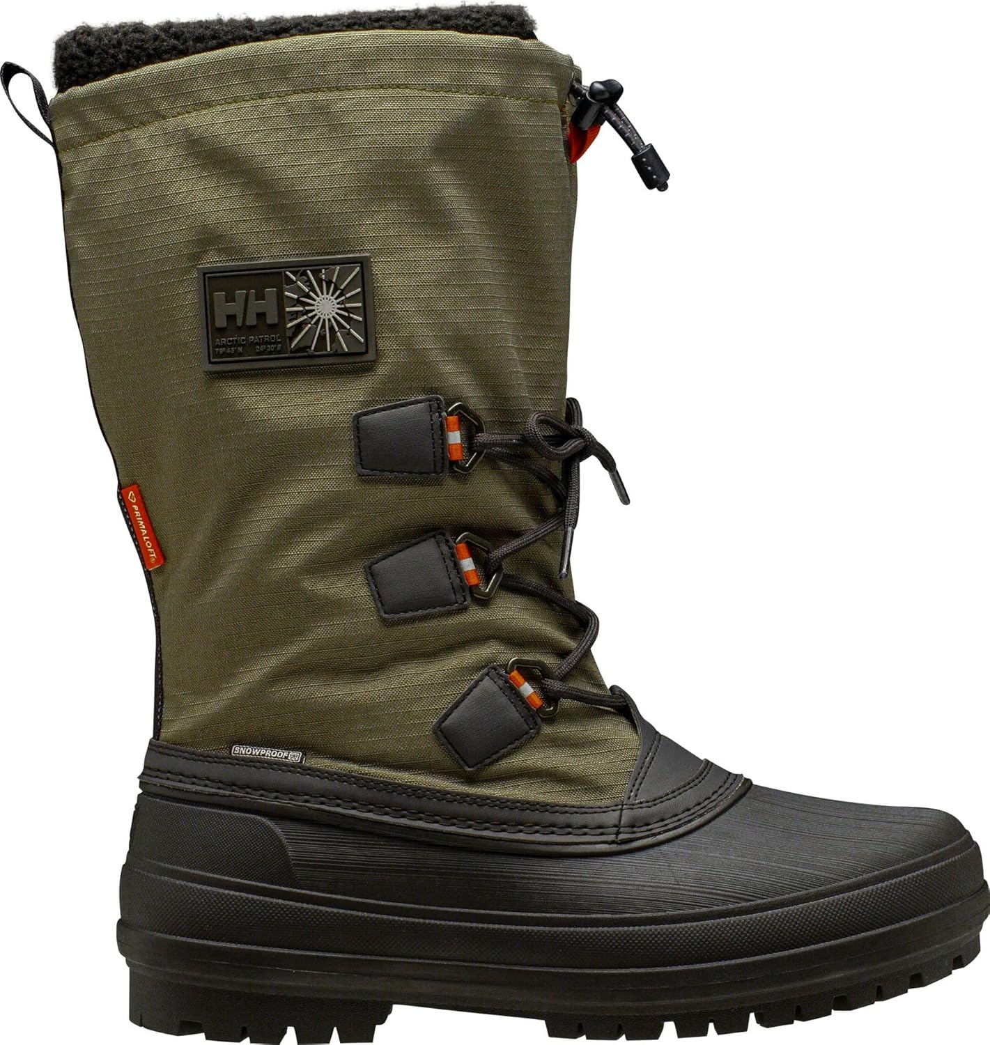 Мужские зимние ботинки Helly-Hansen Arctic Patrol - утепленные, водонепроницаемые, прочные снежные ботинки для экстремально холодной погоды, черный/зеленый — фото 4