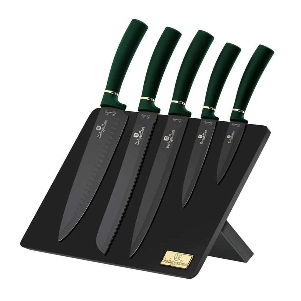 

Нож Berlingerhaus на магнитной подставке 6 шт Emerald Collection BH-2518, черный