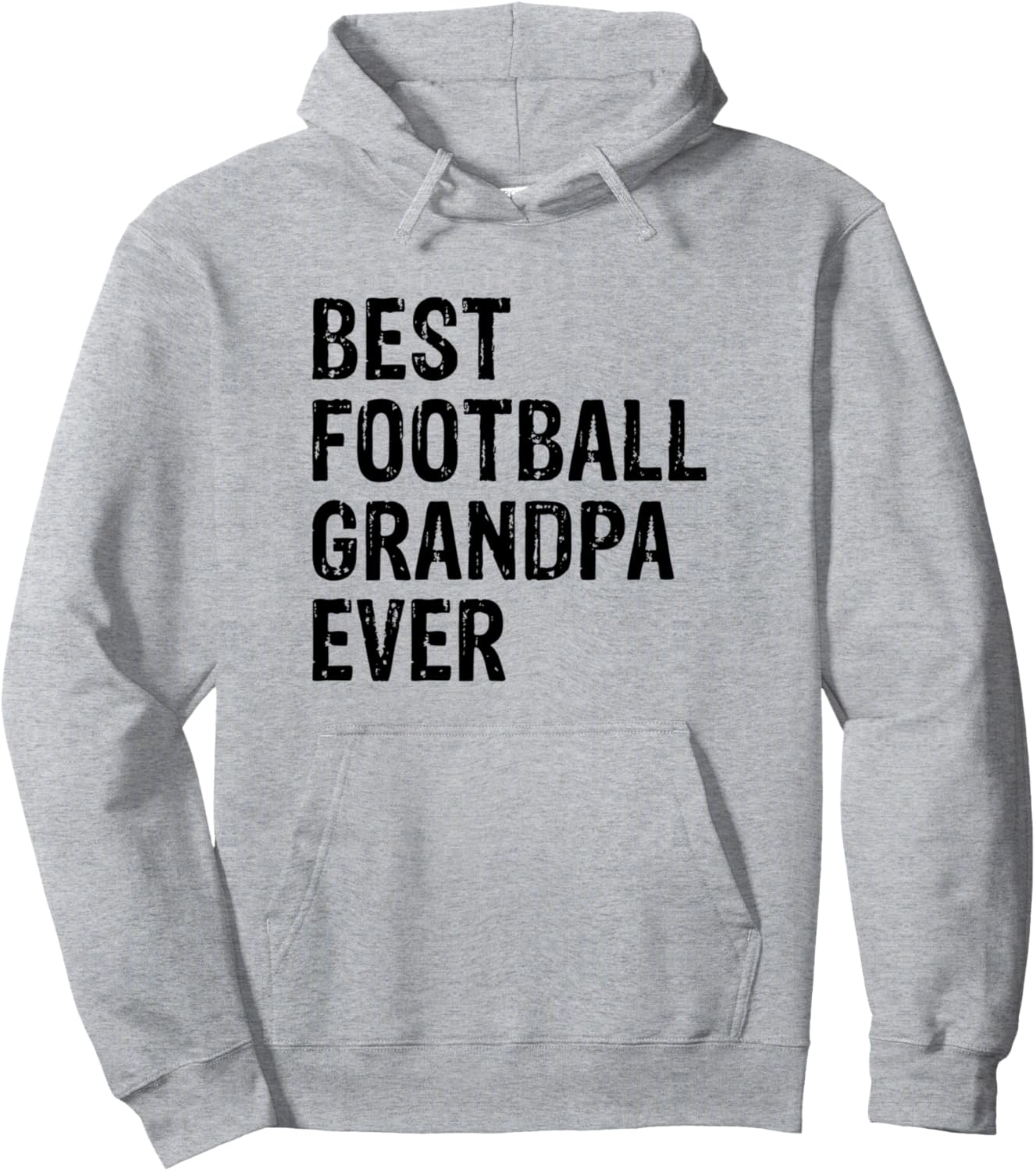 

Американский футбольный дедушка - Лучший футбольный дедушка на свете (худи) American Football Player Grandpa Football Player, серый