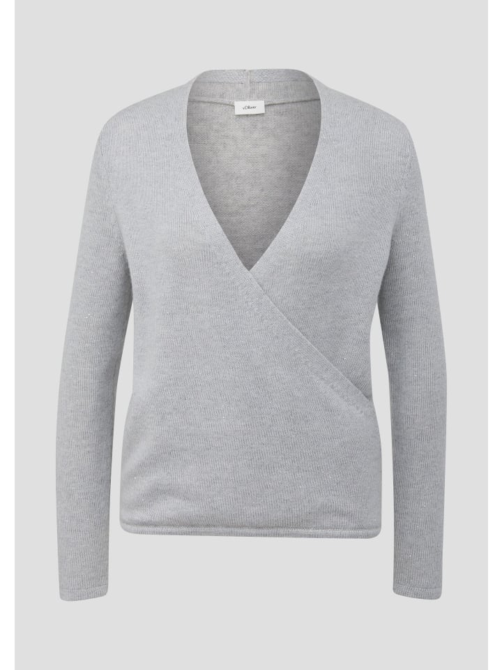 

s.Oliver Вязаный свитер цвета 9103_голубино-серый