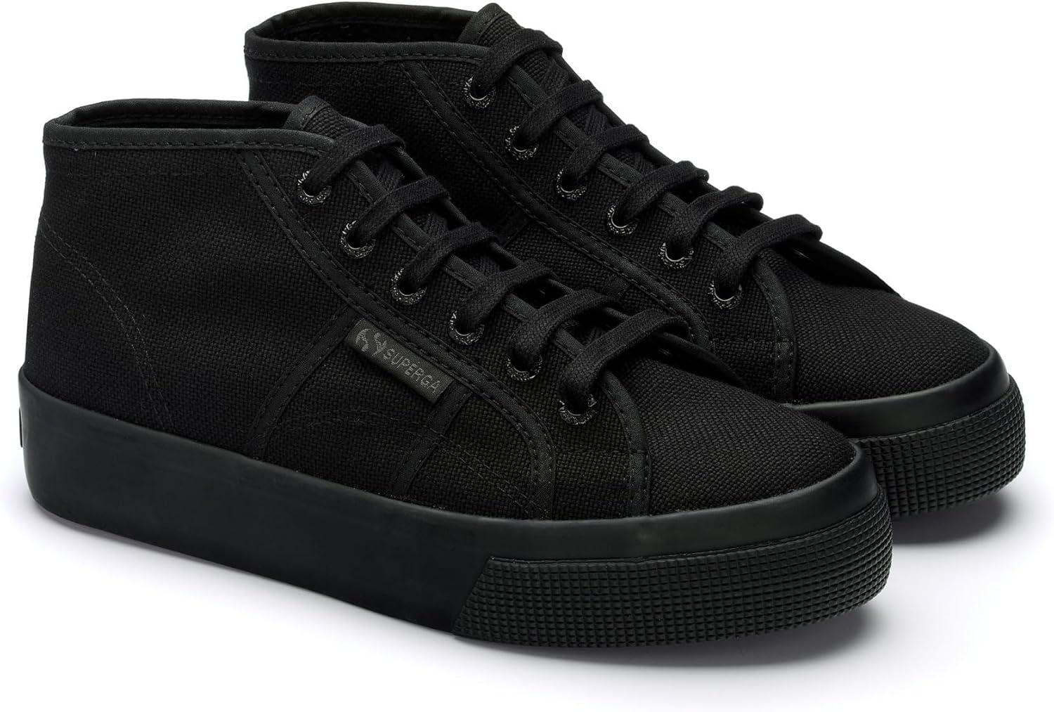 Мужские низкие кроссовки для гимнастики Superga, черный/черный — фото 3