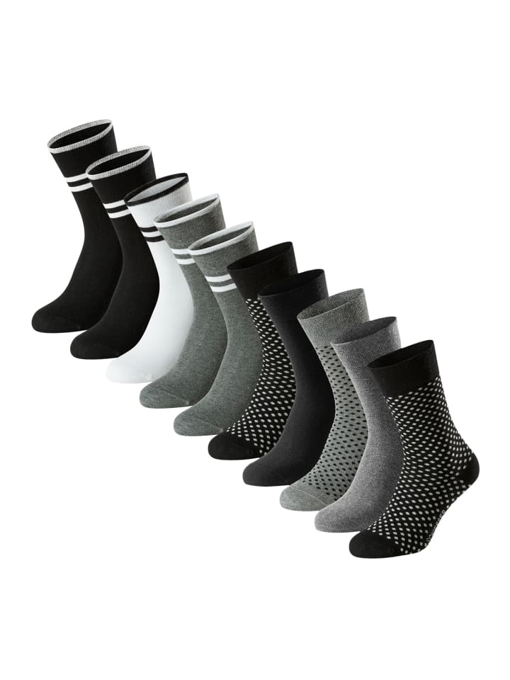 

Schiesser Носки Bluebird черного, серого и белого цвета