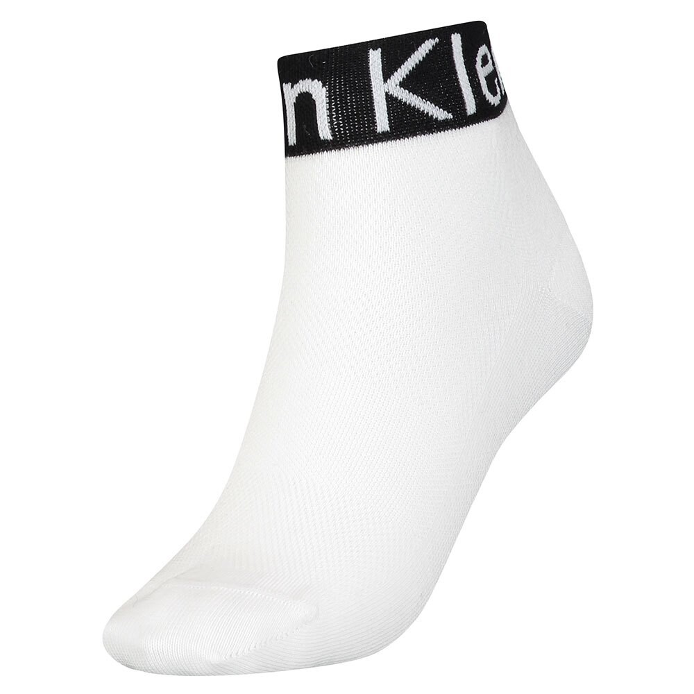

Носки Calvin Klein Logo Welt Quarter short, белый