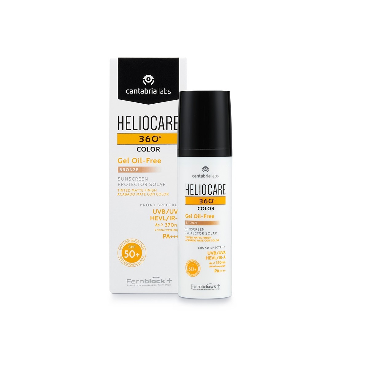 

Солнцезащитный крем 360º color gel oil free Heliocare, bronze