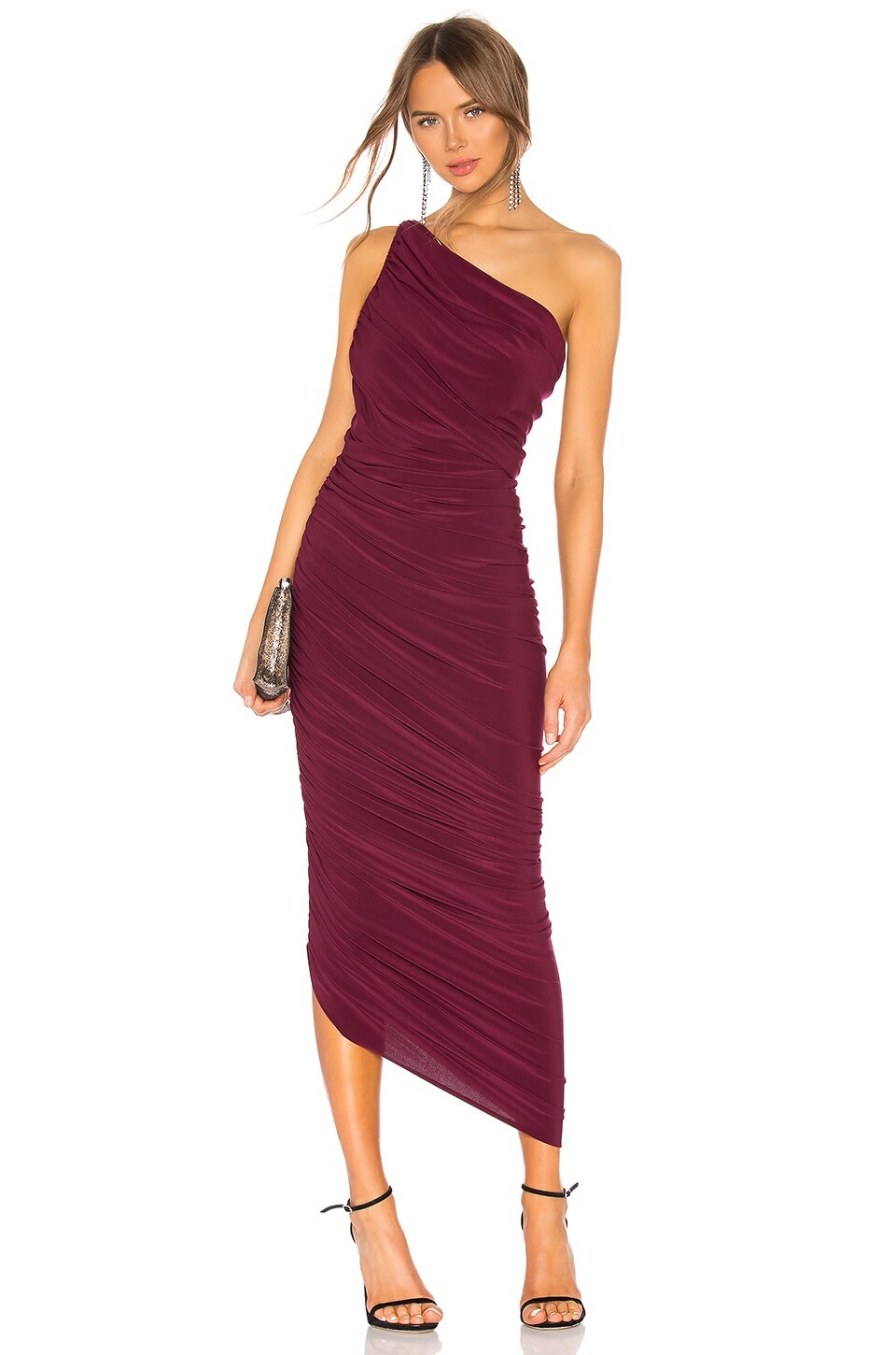 

Платье Norma Kamali Diana Gown, цвет Plum